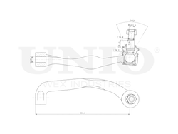 Наконечник рулевой левый UNIO SSP-10114