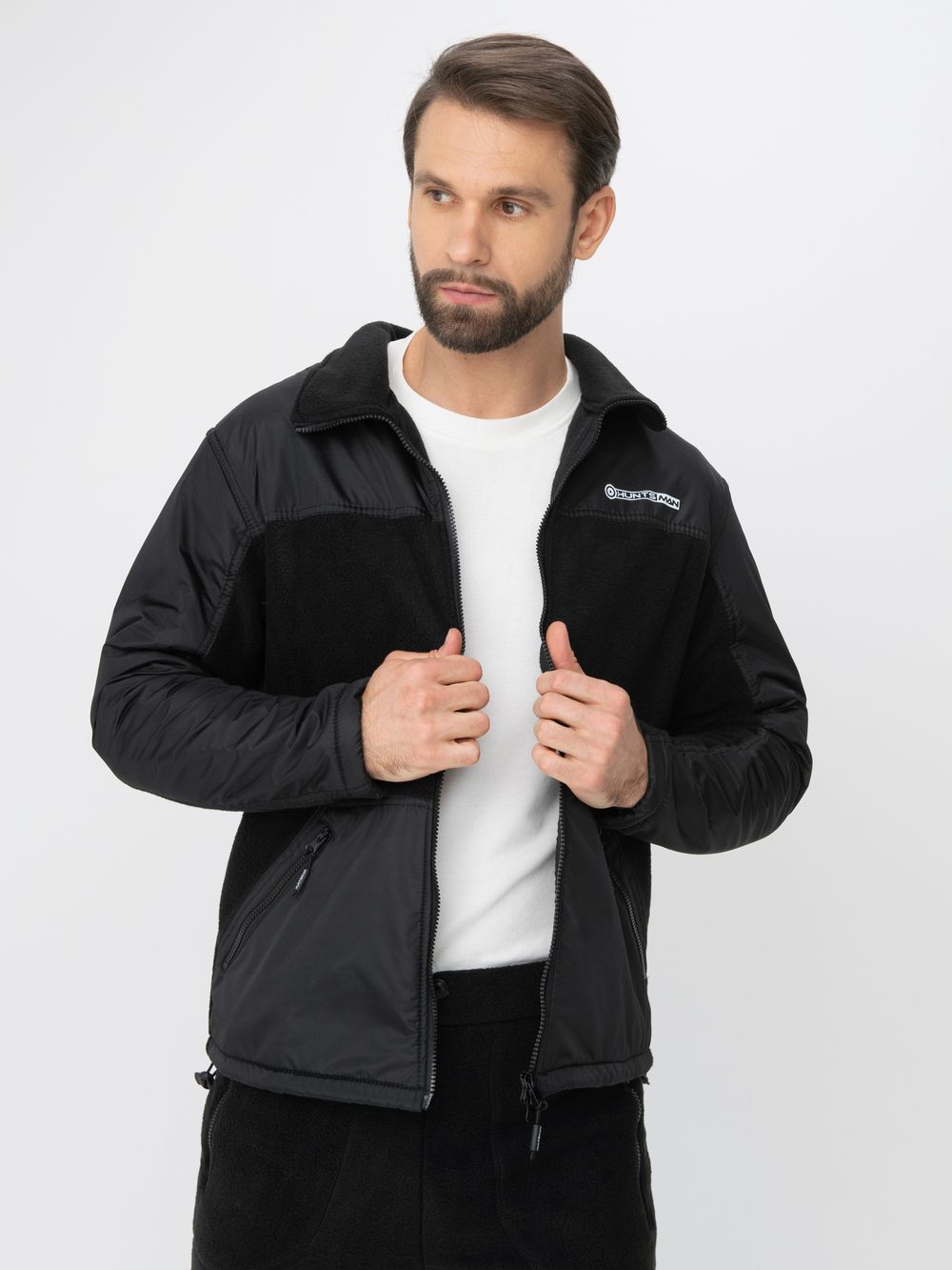 Костюм демисезонный Пикник-ЛЮКС ткань Флис цвет Черный