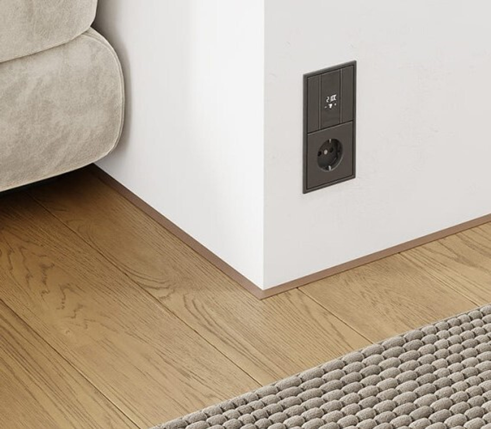 Микроплинтус НЕПЛИНТУС AL16X5-001 Шампань 16х6х1850мм