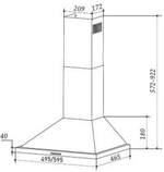 Кухонная вытяжка MAUNFELD Line T 60 белый фото 2