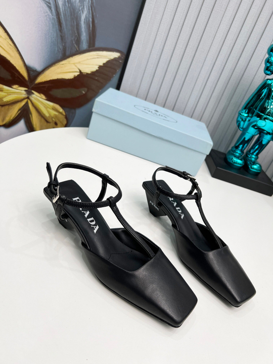 Prada Satin Slingback Pumps