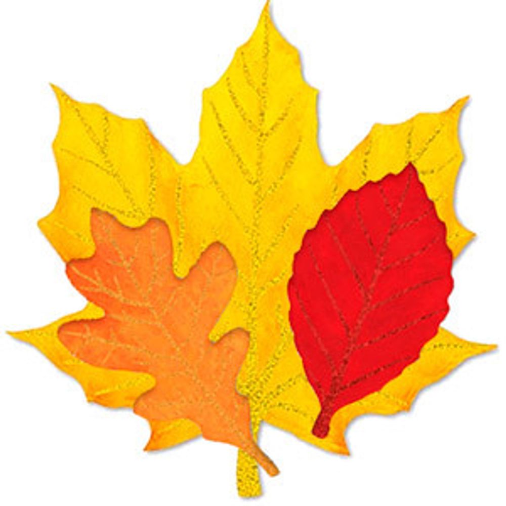 Баннер комплект-Осенние листья блеск-10шт