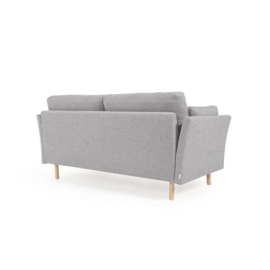 Gilma 2-местный диван светло-серого цвета с ножками в натуральной отделке 170 см.