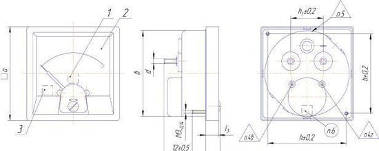 М42300, М42301, М42303, Микроамперметры, миллиамперметры, амперметры и вольтметры щитовые, № в ГРСИ РФ - 17057-08