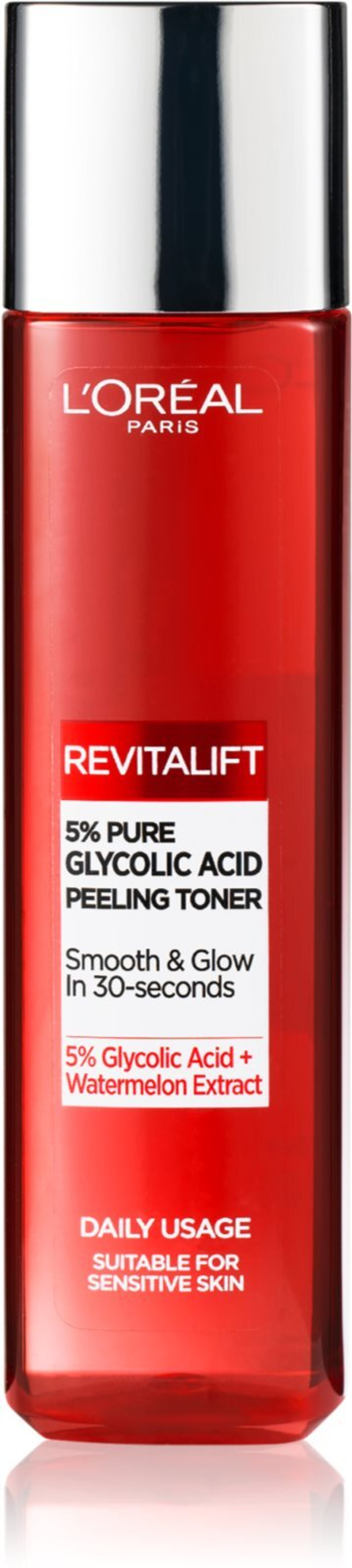 L’Oreal Paris Revitalift Glycolic peeling toner - отшелушивающий и очищающий тоник /   180  ml  / GTIN 3600524019679