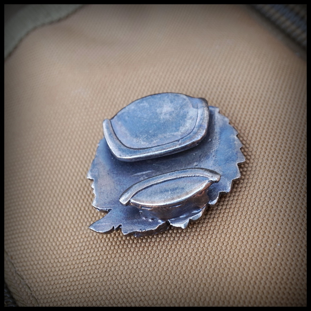 Клипса для системы MOLLE "Индеец" , мельхиор