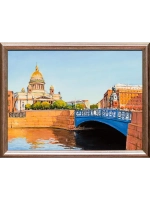 Картина маслом "Синий мост" Воробьев