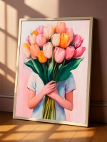 Постер весна 40х50 см интерьерный пасха декор