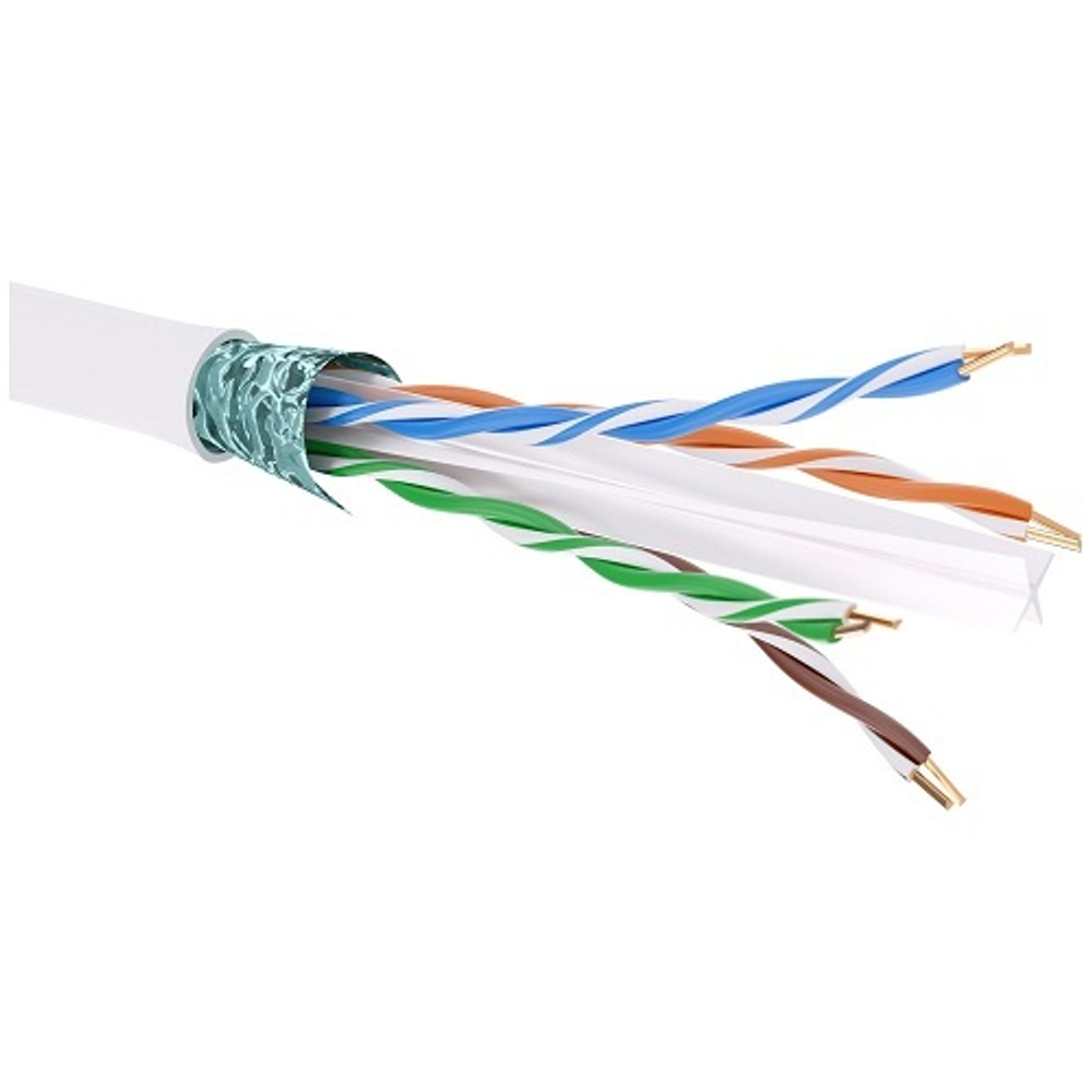 Кабель витая пара F/UTP 6 кат. 4 пары DKC RN6FUK01WH