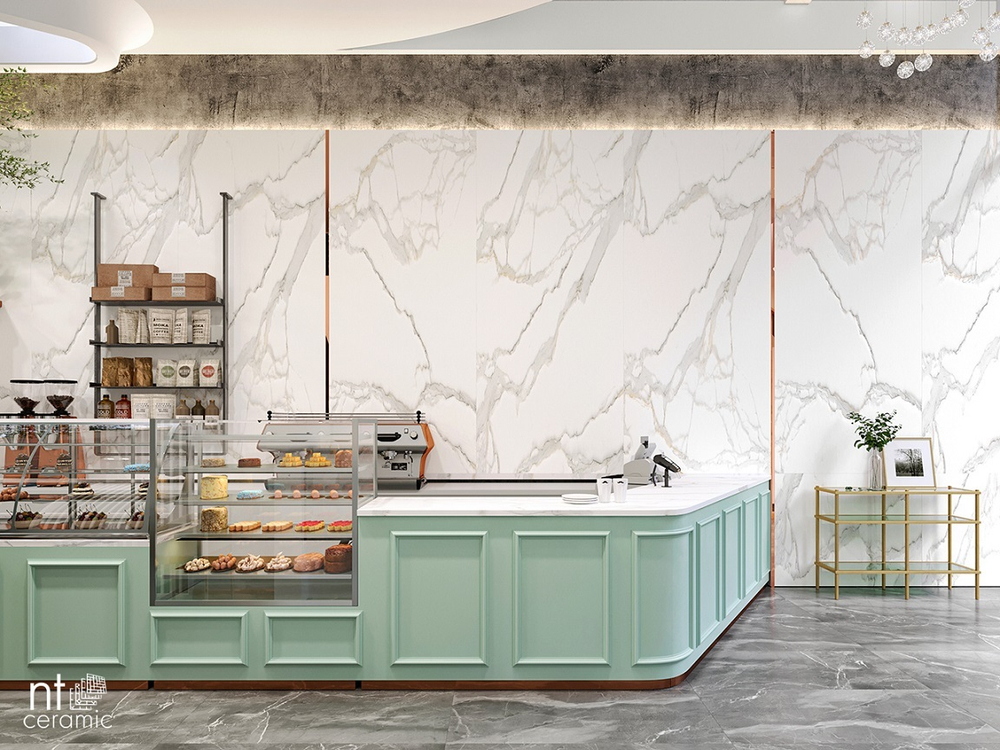NT CERAMIC. Керамогранит Atlas Home Calacatta Empire 280*120 Карвинг