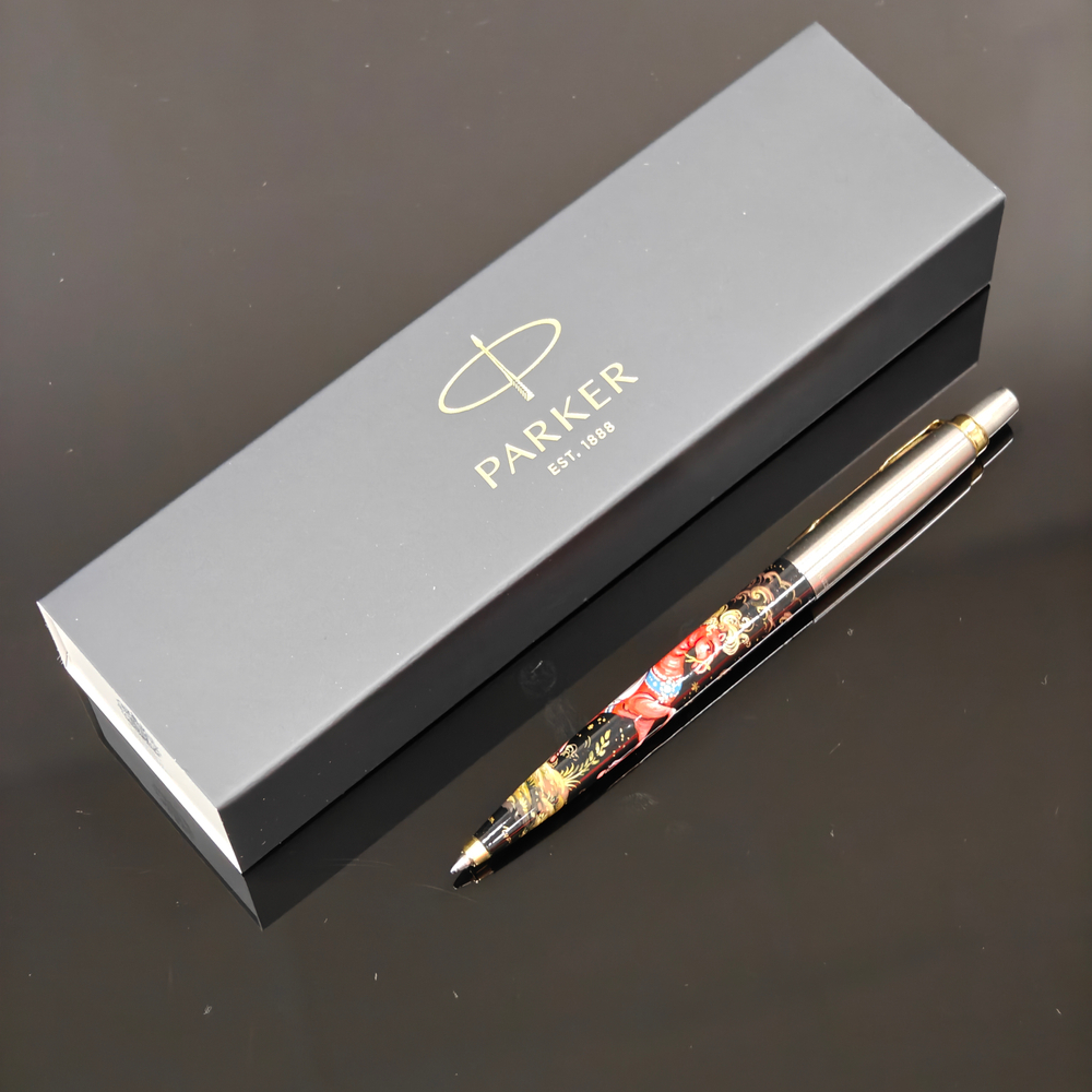 Коллекционная ручка Parker "Сказочный конь" малая с ручной росписью Палех в коробке