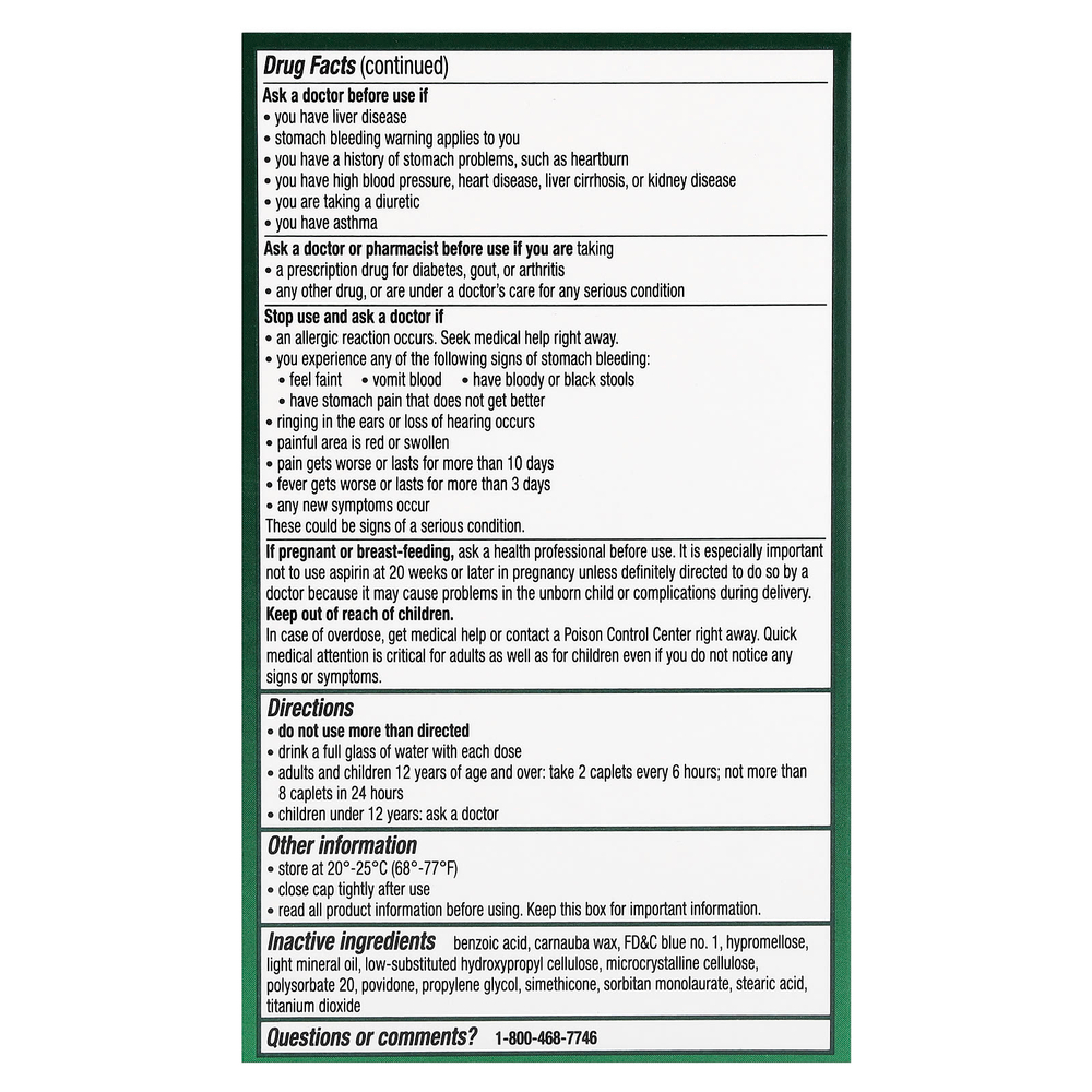 Excedrin, от головной боли, 200 капсул