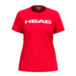 Футболка женская HEAD Club Original T-Shirt W 814845-RD-M, р.M, хлопок, полиэстер, эластан, красный
