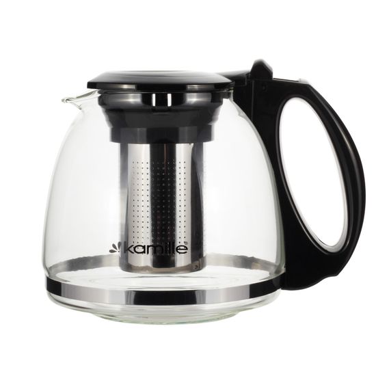 Стеклянный заварочный чайник 1300 мл. Kamille KM 0779L со съемным ситечком