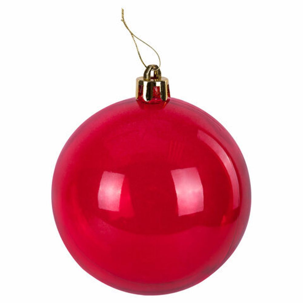 Шары ёлочные 8 шт., 8 см, "Eden Colors", пластик, цвет: красный/жемчужный, ЗОЛОТАЯ СКАЗКА, 591982