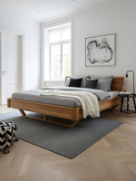 Двуспальная кровать 160х200 Калантея из дерева, массив дуба