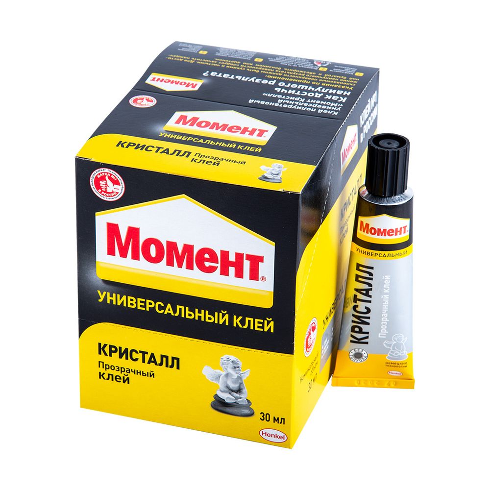 ХЕНКЕЛЬ Момент клей Кристалл туба (30мл) в шоу-боксе (10) 873873
