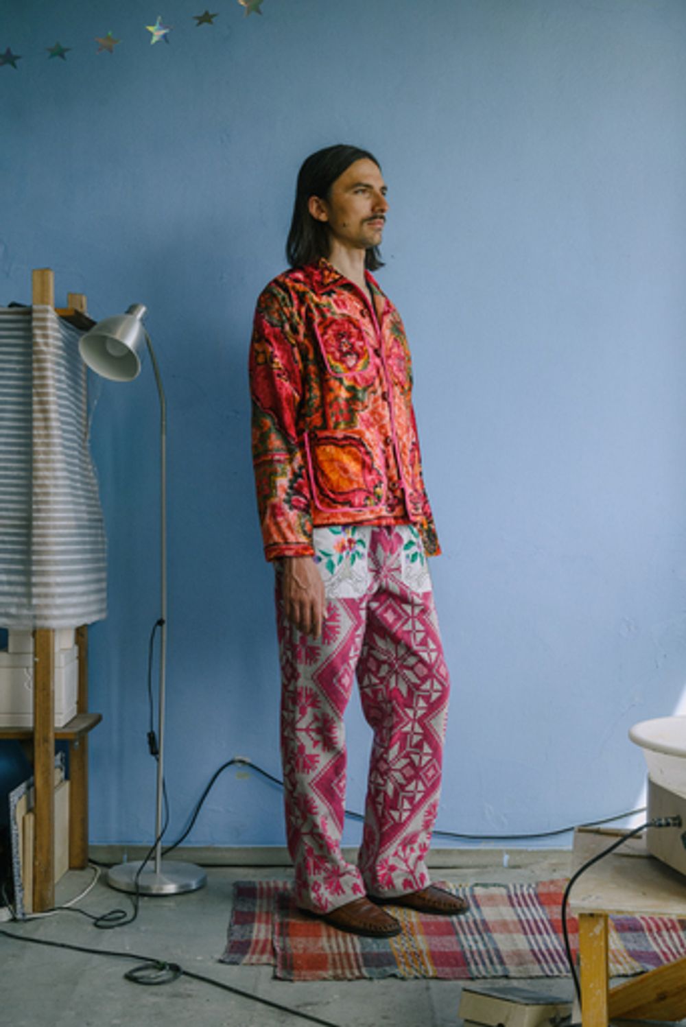 Куртка Soeurs с Пуговицами на Петлях/Razz Velvet Jacket розовая