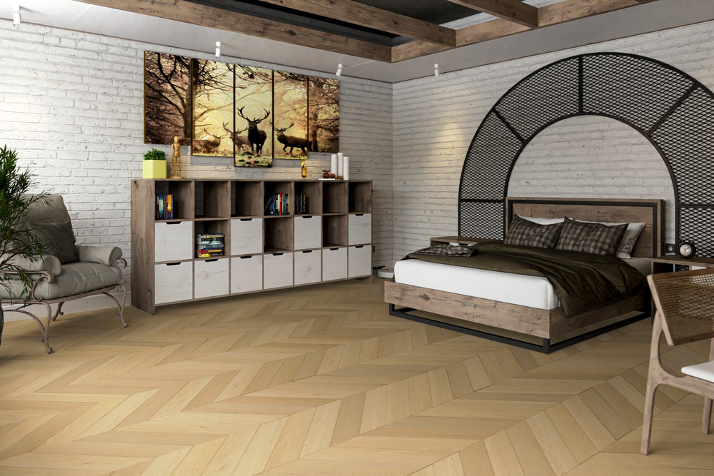 Кварц-винил SPC Damy Floor Chevron SPC 0,75мм 5,2 мм ТЮИЛЬРИ 1.676 м2