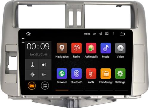 Магнитола для Toyota Land Cruiser Prado 150 2009-2013 (поддержка круг.обзора - опция) - AIROC 2K RX-1114 Android 13, Быстрая, QLed+2K, CarPlay, SIM-слот