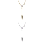 Подвеска из гиппоалергенного сплава со стразами «ЭФОРИЯ», цвет серебро и золото, d-20см/6,5см