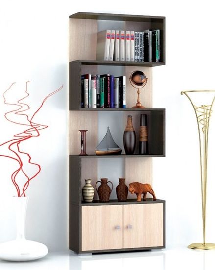 Стеллаж РОМЕО-2 венге / дуб молочный