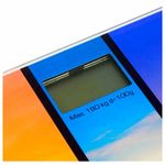 Весы напольные CENTEK CT-2421 "Закат", электронные, вес до 180 кг, квадрат, стекло, с рисунком, CT-2421 Закат