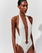 Купальник слитный VEA, Белый