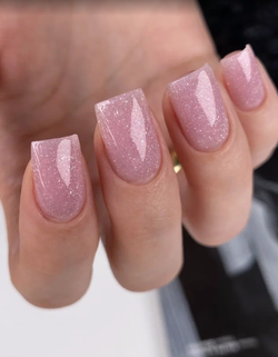 Lovia Cure Shock Builder Gel Love - Гель моделирующий светоотражающий розовый, 15 мл