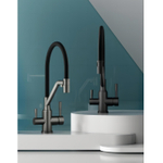 Смеситель для кухни с подключением фильтра Raglo R81.62.09, графит