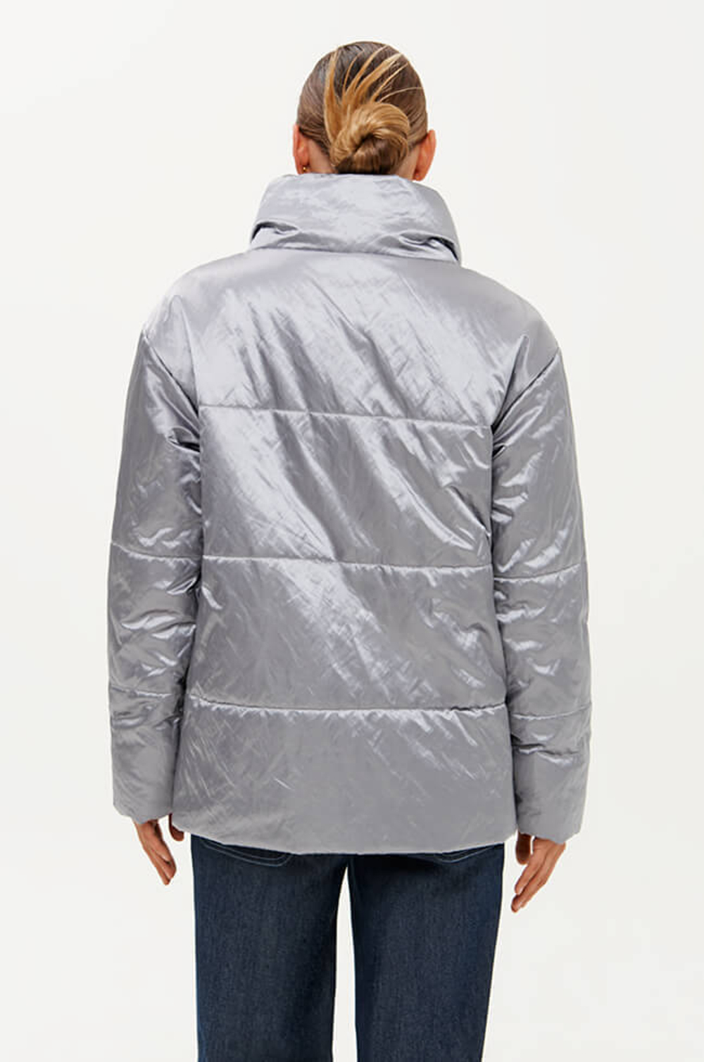 0114 Куртка женская (серо-зеленый)
