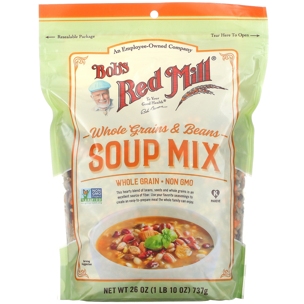 Bob's Red Mill, Суп из цельного зерна и фасоли, 737 г (26 унций)