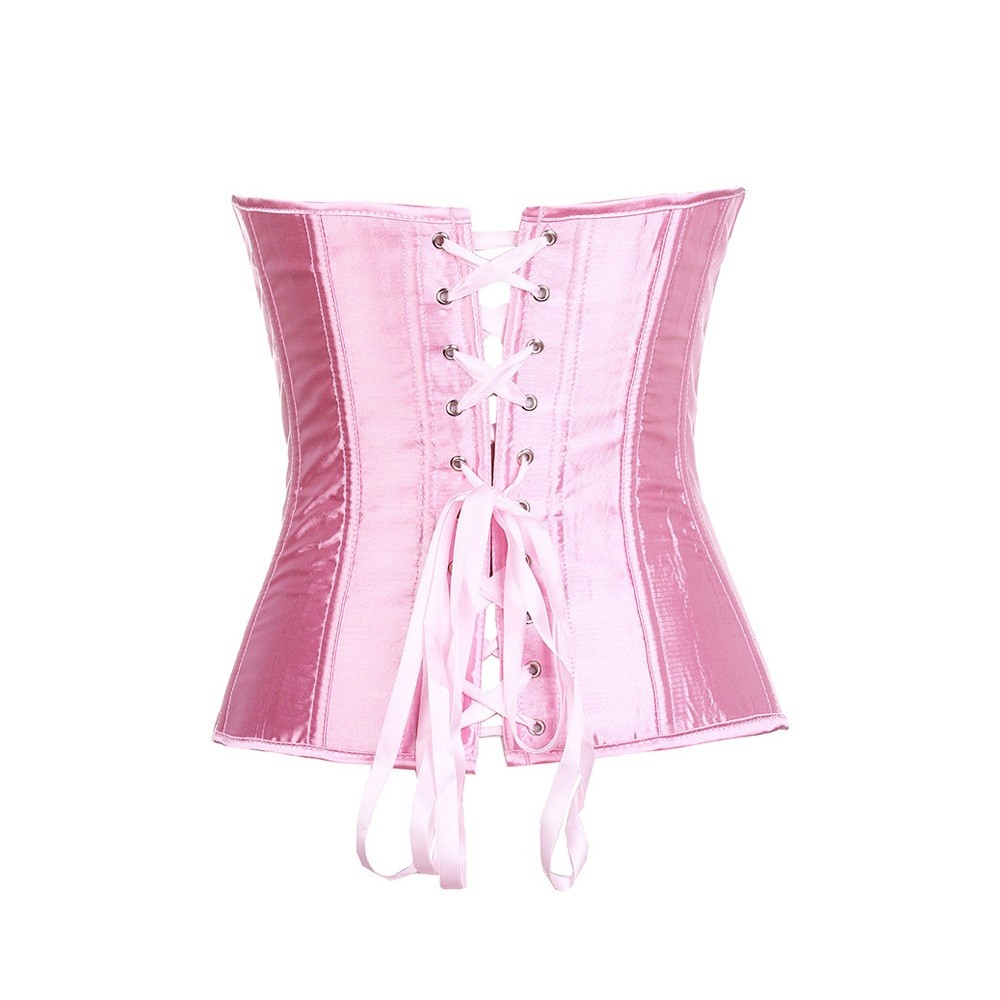 Корсет и стринги Классика розовый L