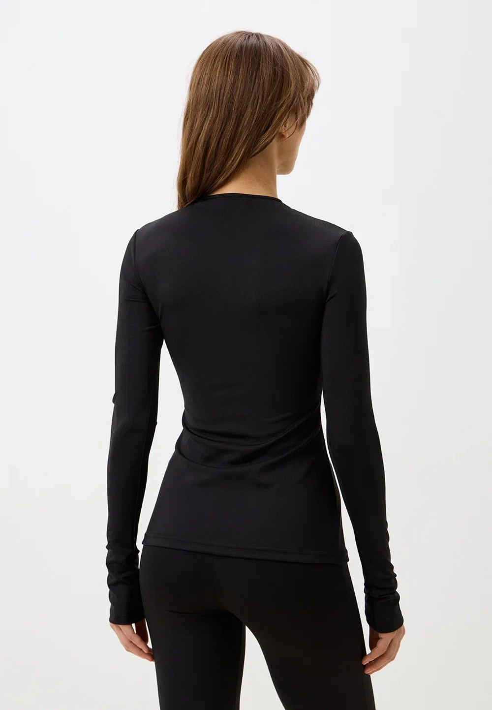 Лонгслив из бифлекса CAT, цвет чёрный