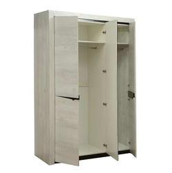 33.02 Лючия 3-х дв. шкаф для одежды Бетон пайн белый/венге