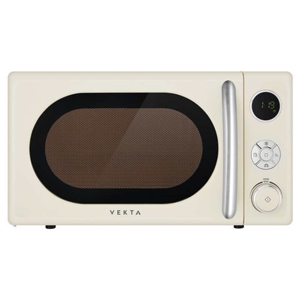 Микроволновая печь VEKTA TS720BRC, объем 20 л, мощность 700 Вт, мехаическое управление, таймер, кремовая, MCO00053770