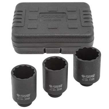 Набор головок ударных глубоких 3пр.1/2''(12-гр.) в кейсе Forsage F-4035-9MPB