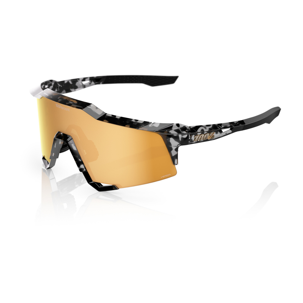 Спортивные очки 100% SPEEDCRAFT Money Mike 3 Polished Black Tortoise - HiPER 24K Gold Mirror Lens
