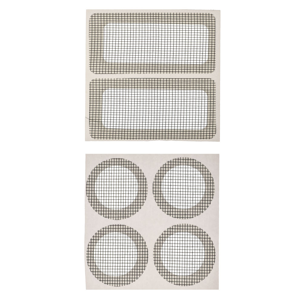 Заплатка для москитной сетки, стекловолокно 4*8,3*4шт d4см*8шт VETTA