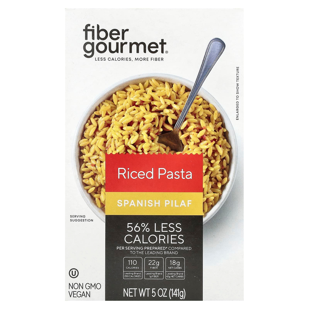 Fiber Gourmet, Паста с рисом, испанский плов, 141 г (5 унций)
