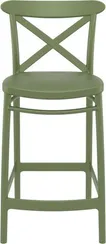 Полубарный стул Cross 65 см, зеленый