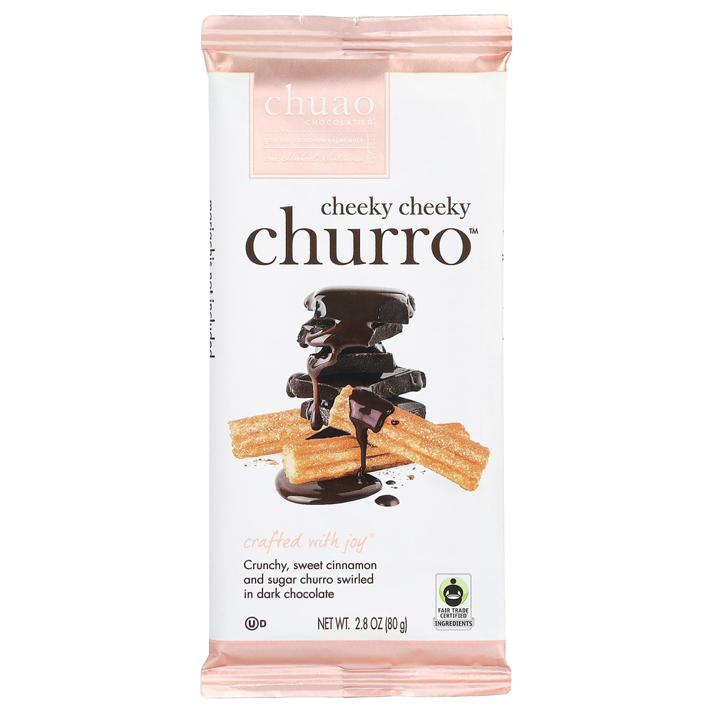 Chuao Chocolatier, темный шоколад, Cheeky Cheeky Churro™, 80 г (2,8 унции)