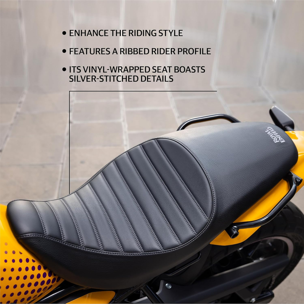 Водительское сиденье Royal Enfield, тип - "Urban", черного цвета, арт. KXA00474