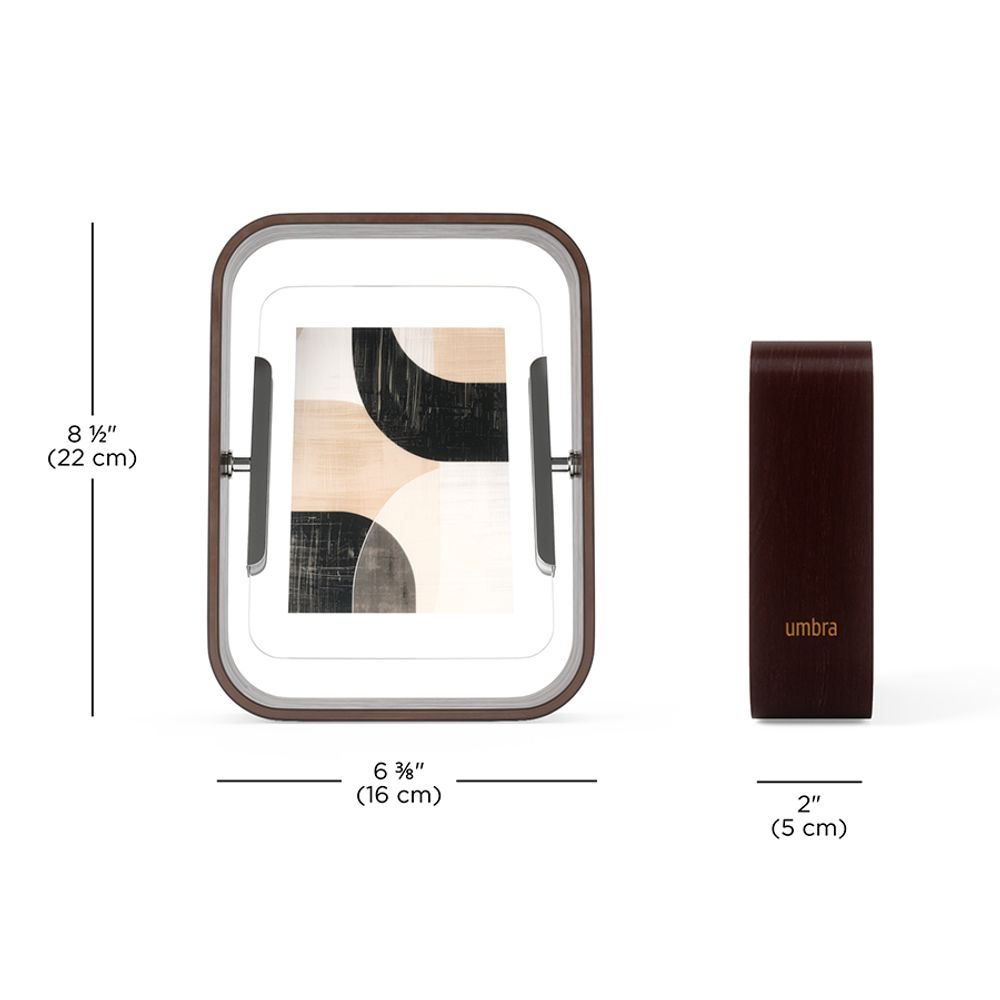 Фоторамка двусторонняя Bellwood, 16х22 см, состаренный орех