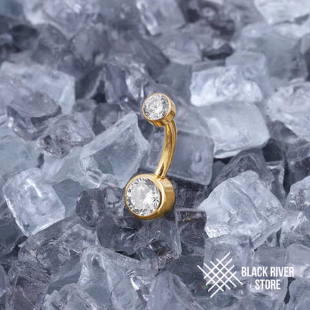 Банан Dot Crystal PVD Yellow