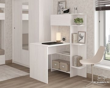 Стол ЛАВОРО-3 /900*1400*903/ правый белый