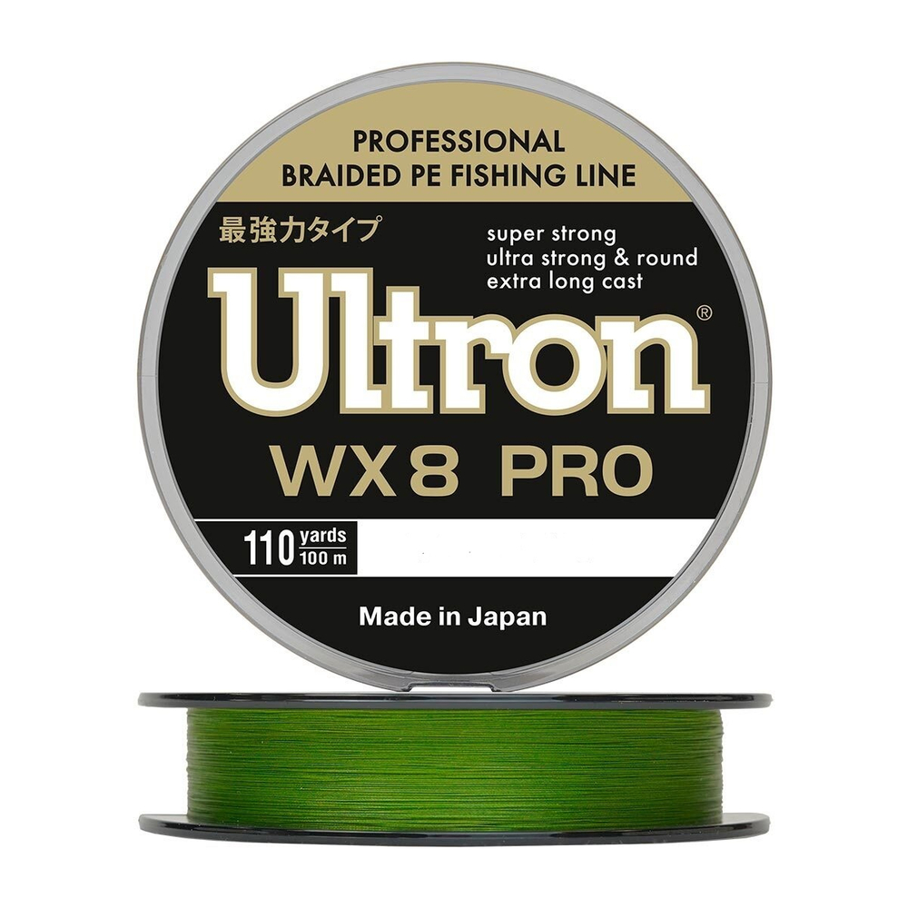 Шнур ULTRON WX 8 PRO 0,21 мм., 16,0 кг, 100 м, хаки