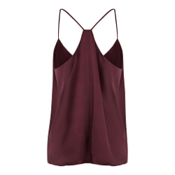 Топ шелковый на подкладке Mollen бордовый