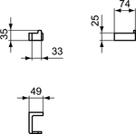 Крючок одинарный квадратный Ideal Standard CONCA T4506A2