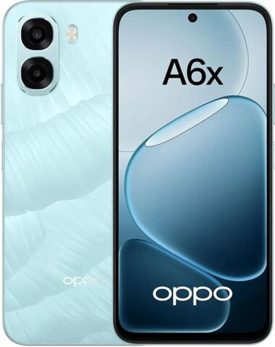 6.75" Смартфон OPPO A6x 6/256Gb,  NFC,  IPS,  120Гц,  6100мAч,  голубой